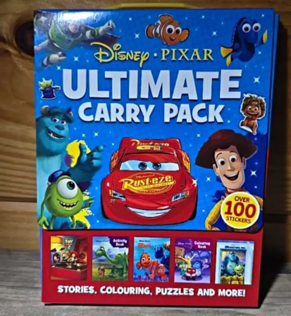 Disney Pixar Cars,Toy Story Ultimate Carry Pack Activity Book Box Set & Stickers